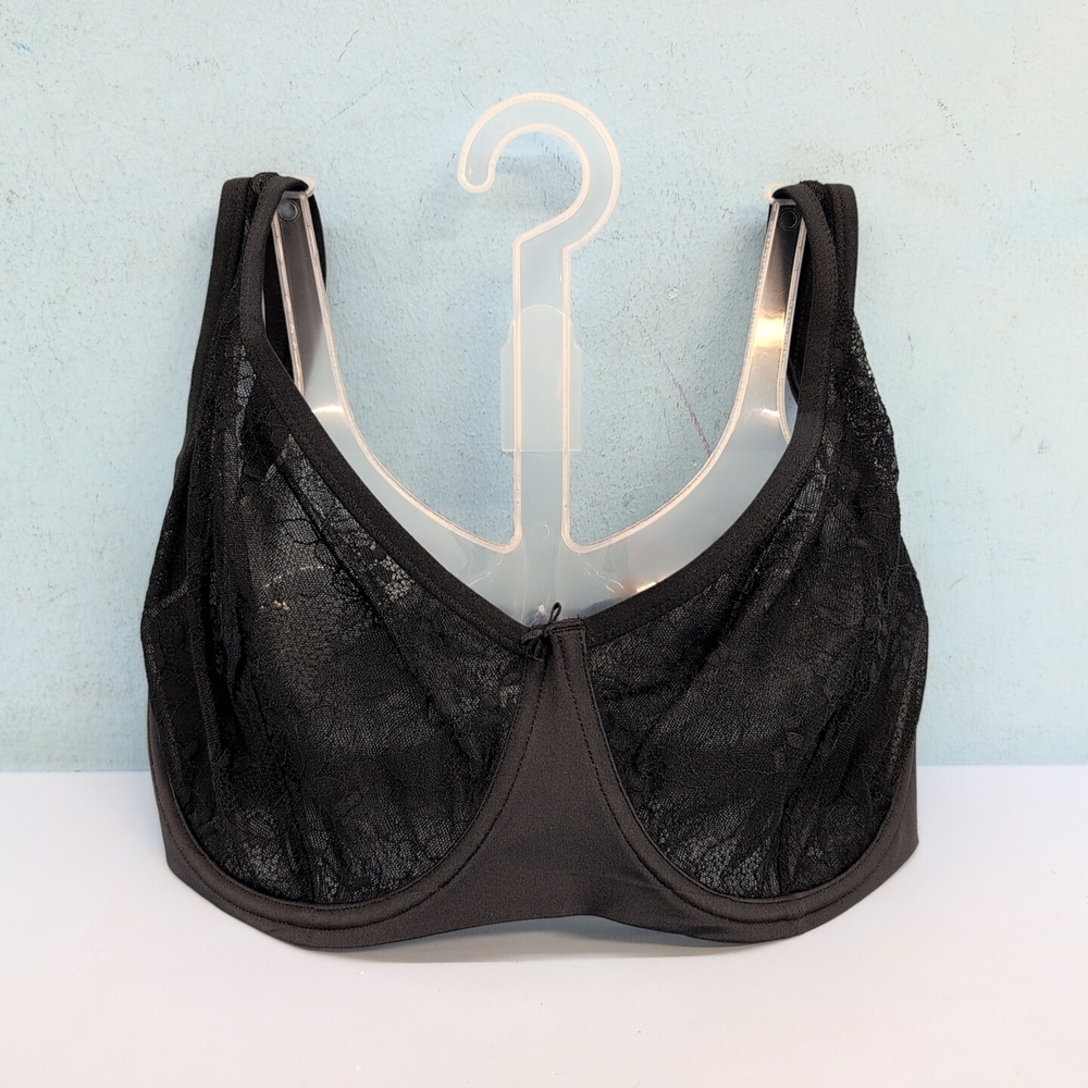 SKIMS Black Lace Underwire Bra